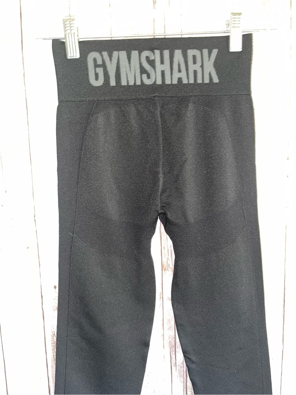 Gymshark High Waisted Flex Leggings Black Charcoal Size Small NWT Seamless - Picture 5 of 7